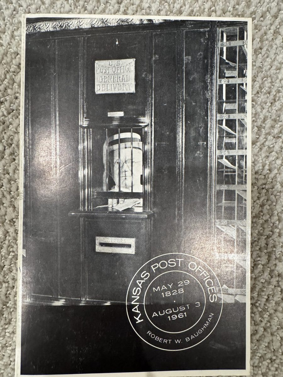 Kansas Post Offices, May 29, 1828 - August 3, 1961