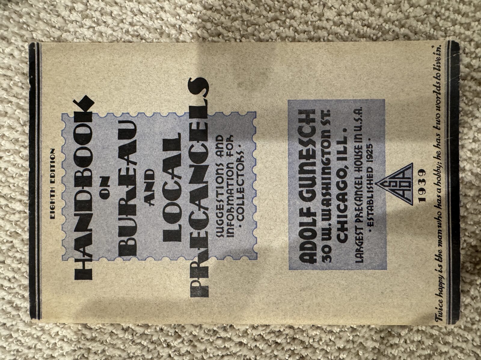 Handbook on Bureau and Local Precancels: Suggestions and Information for Collectors