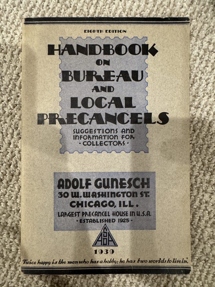 Handbook on Bureau and Local Precancels: Suggestions and Information for Collectors