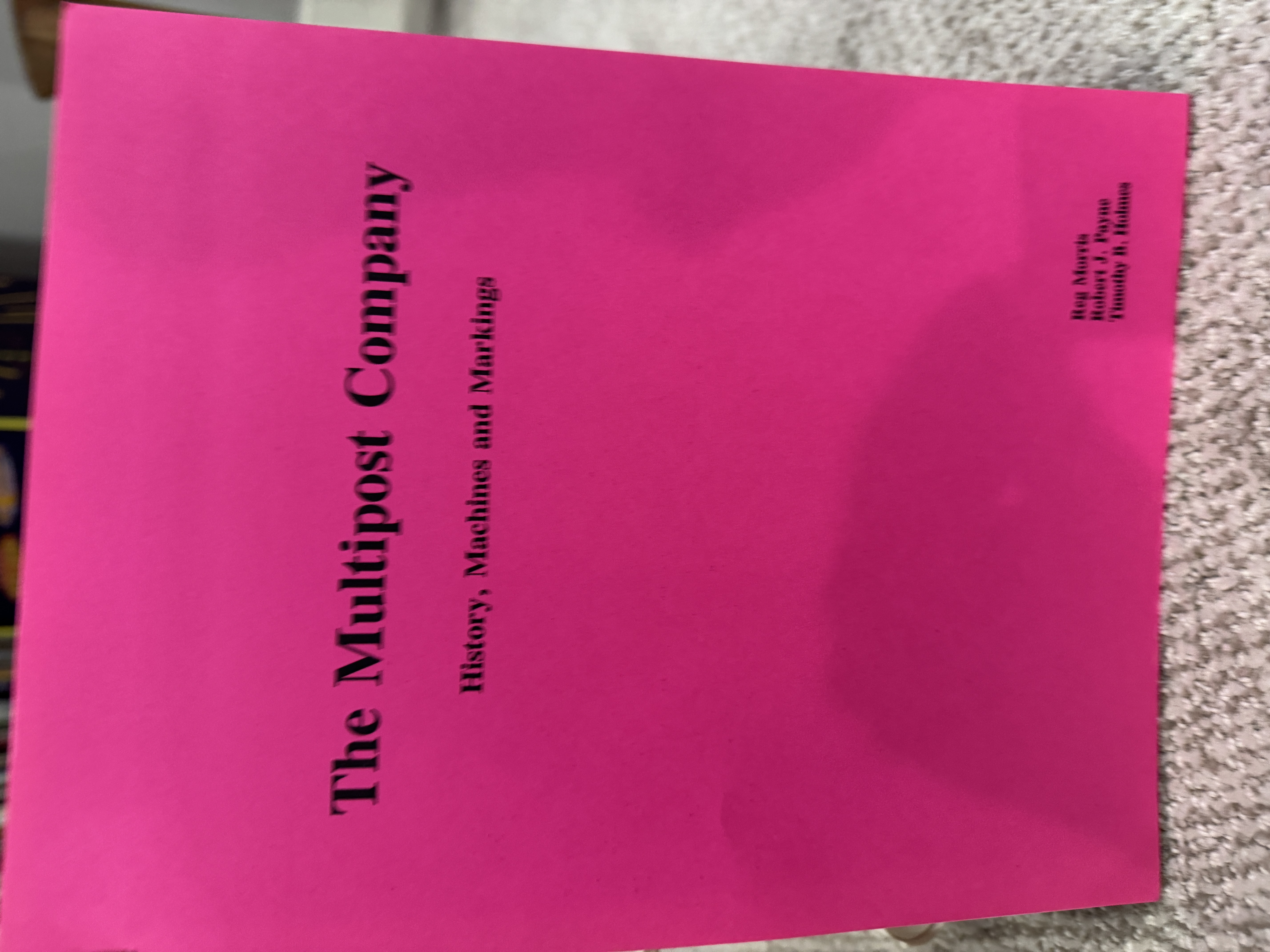 The Multipost Company: History, Machines and Markings