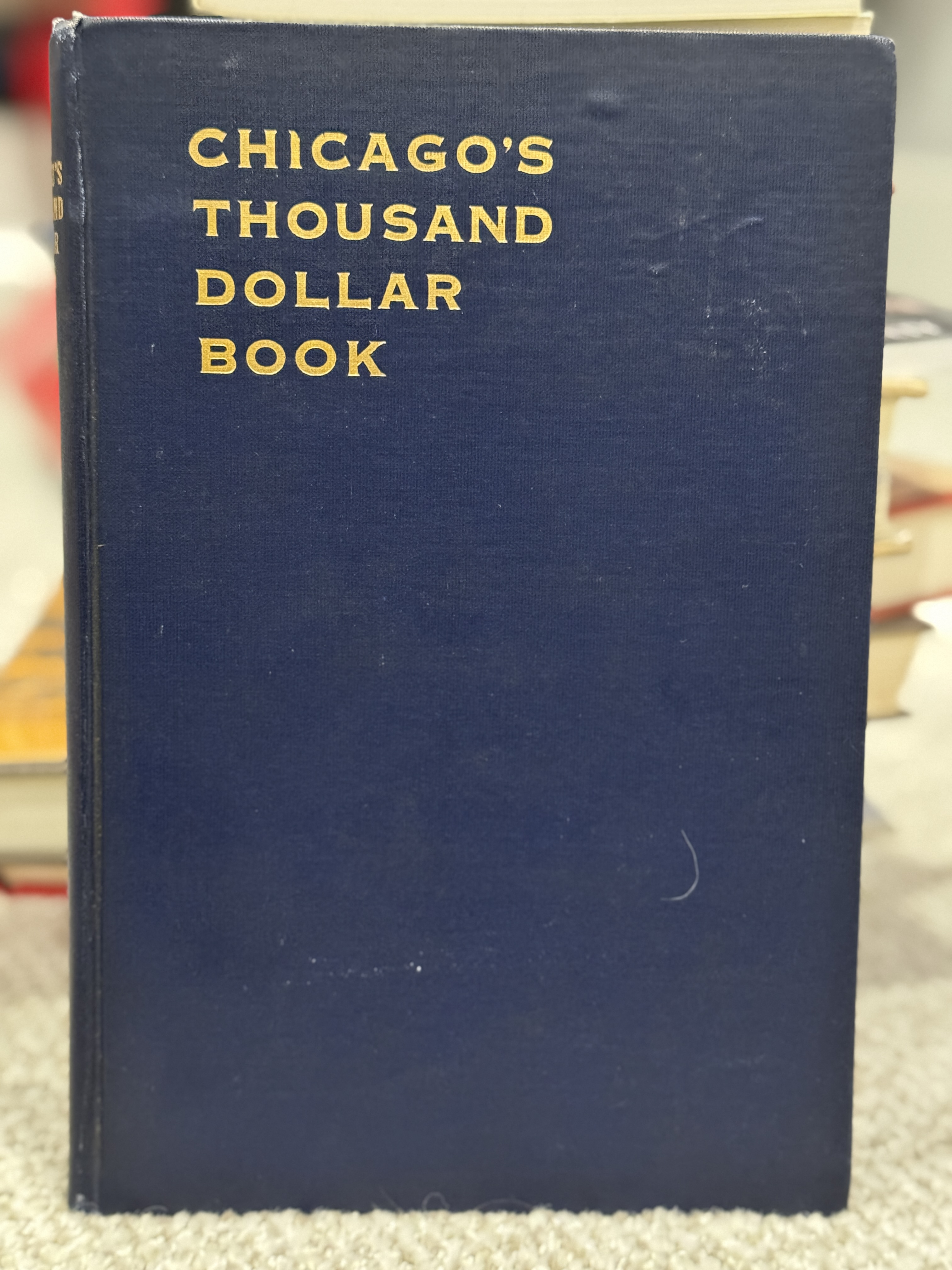 Chicago's Thousand Dollar Book
